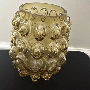 Golden Bubble Textured Vase